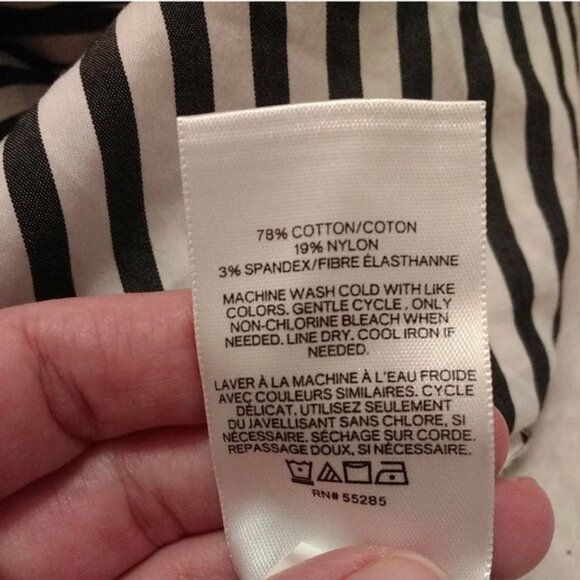 Express Black and White Striped Mini Dress - Picture 11 of 12